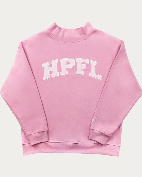 Varsity Mockneck — 🩷 Peony Pink