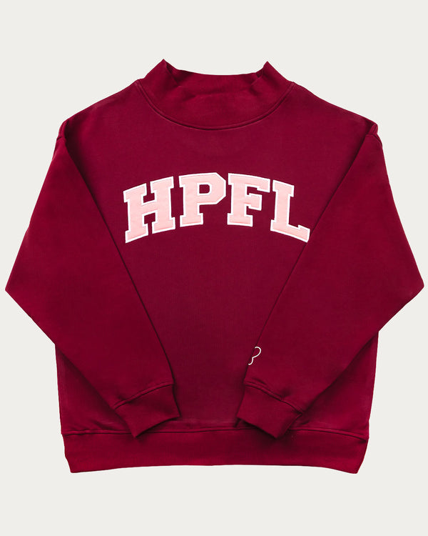 Varsity Mockneck — ❤️ Berry Red