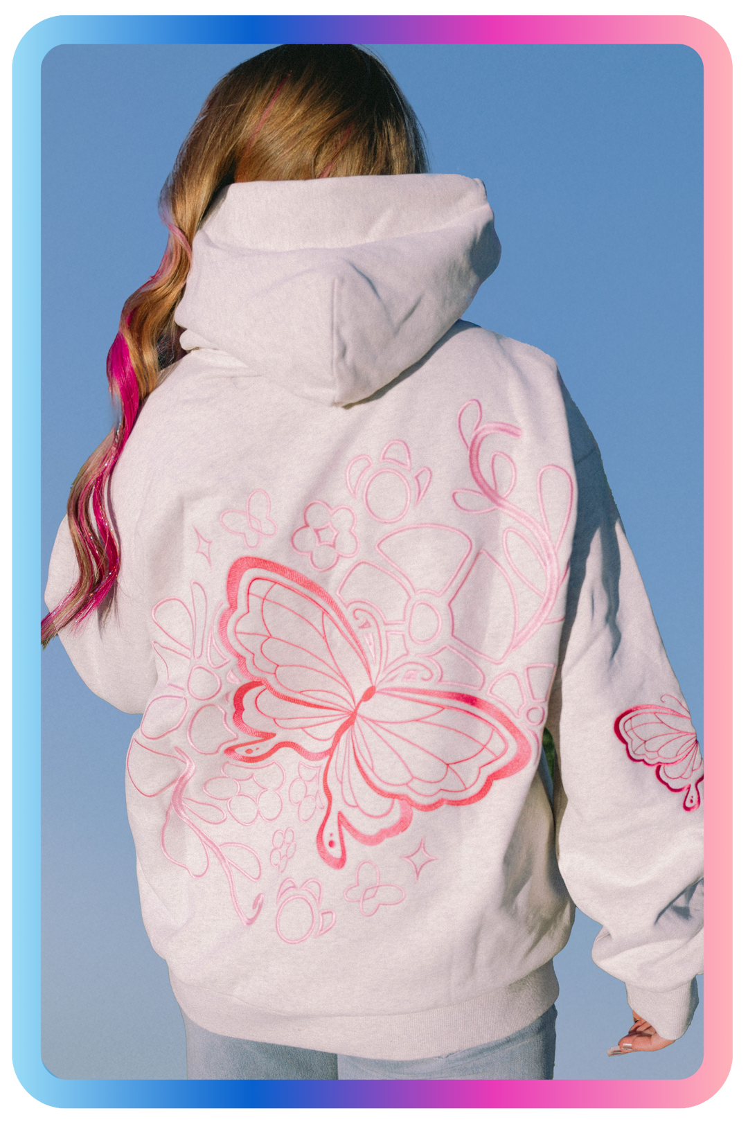 Butterfly Hoodie back